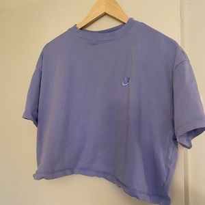 Lavender Vintage Nike Cropped Shirt